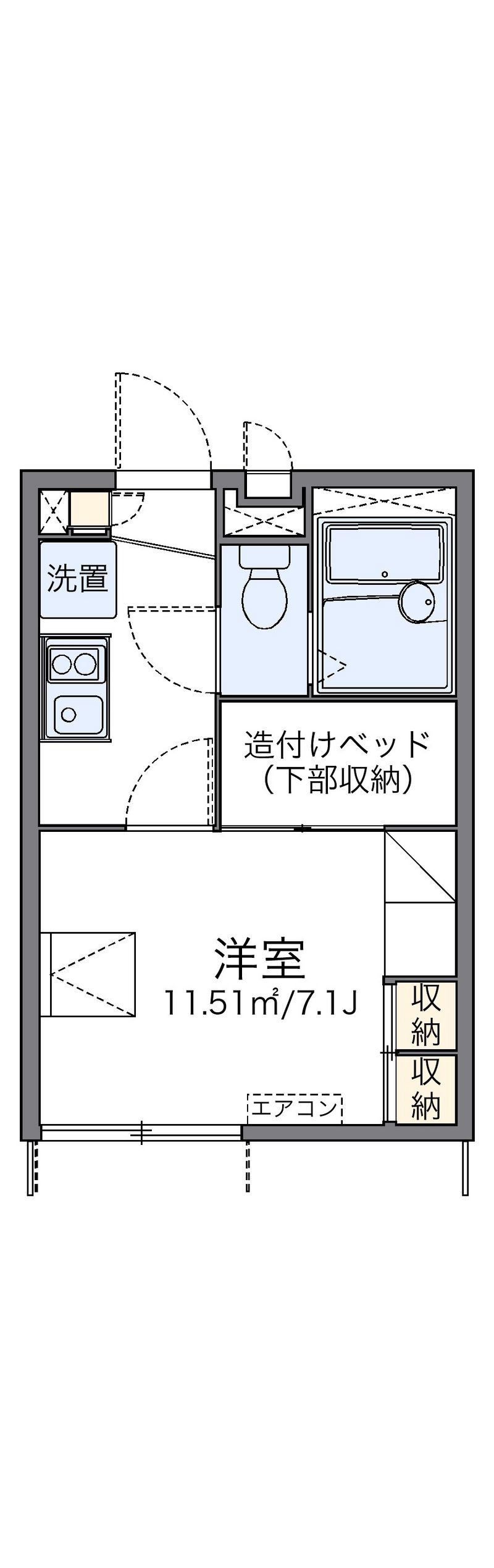 レオパレスコヅチⅢ 間取図