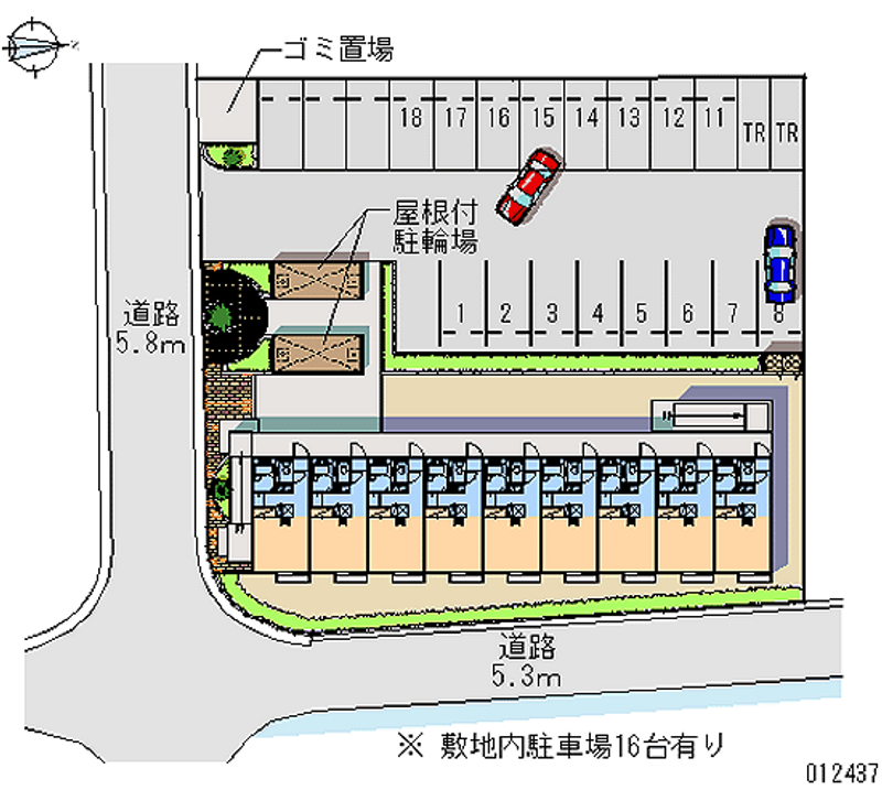 レオパレスルミエール 月極駐車場