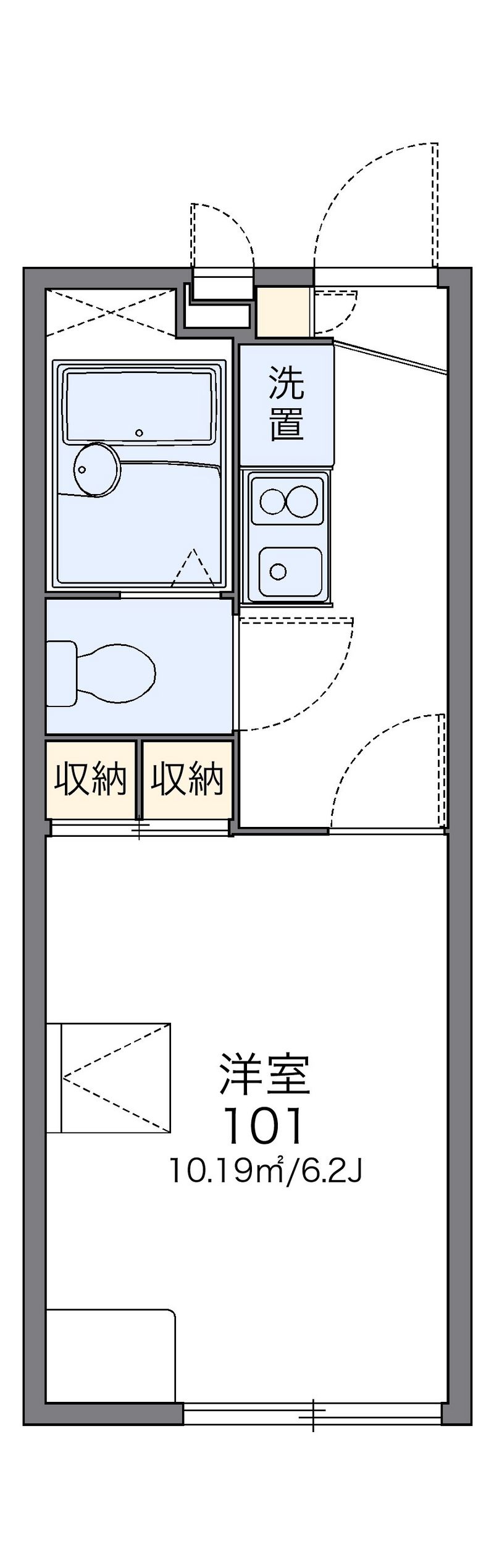 レオパレス南平台 間取図