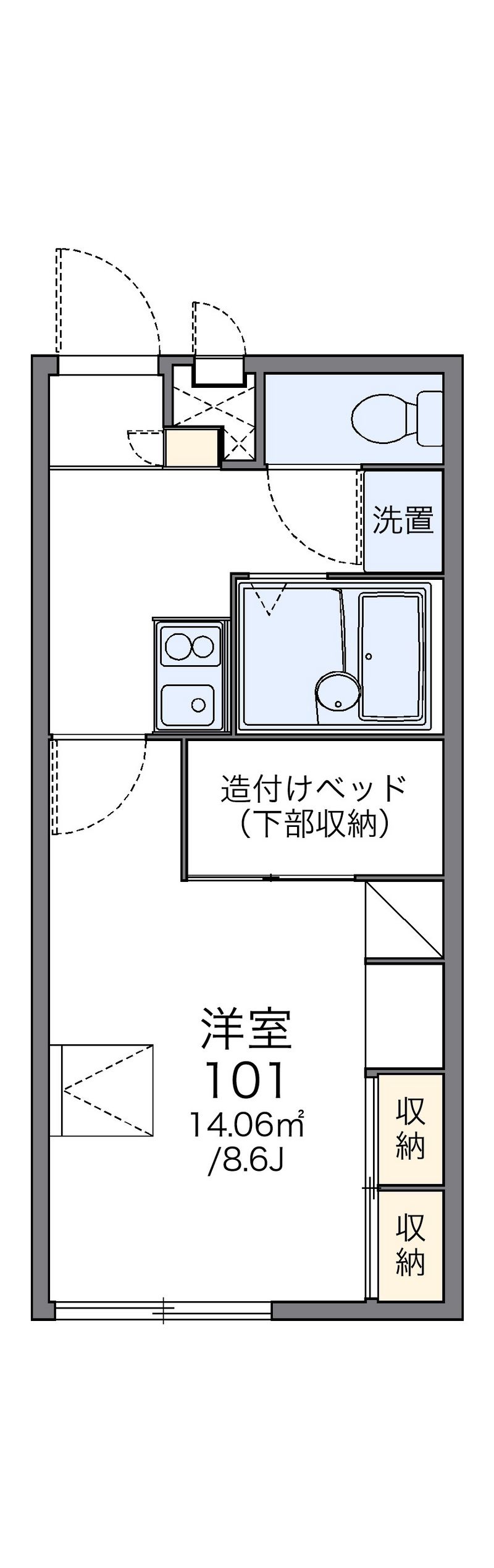 レオパレスＨＩＤＡＫＡ 間取図