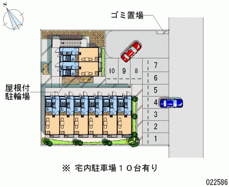 レオパレスメゾンドールシェルⅢ 月極駐車場