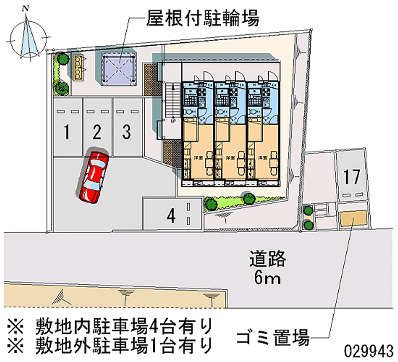 レオパレス天意 月極駐車場