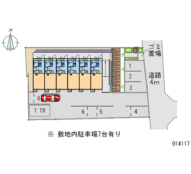 レオパレスたかぎ 月極駐車場