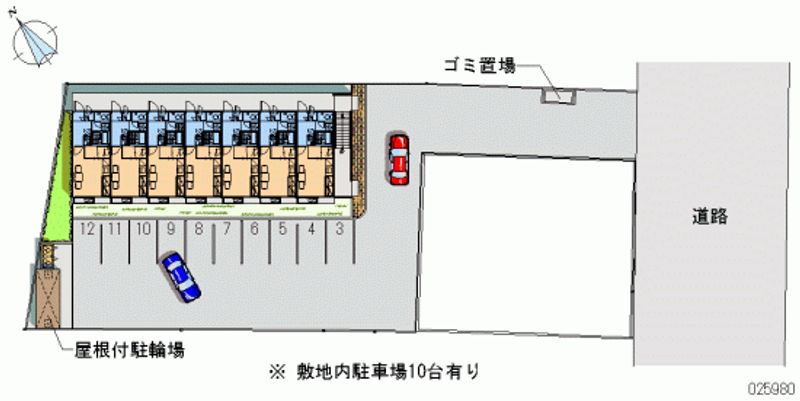 レオパレスアクアスイート 月極駐車場