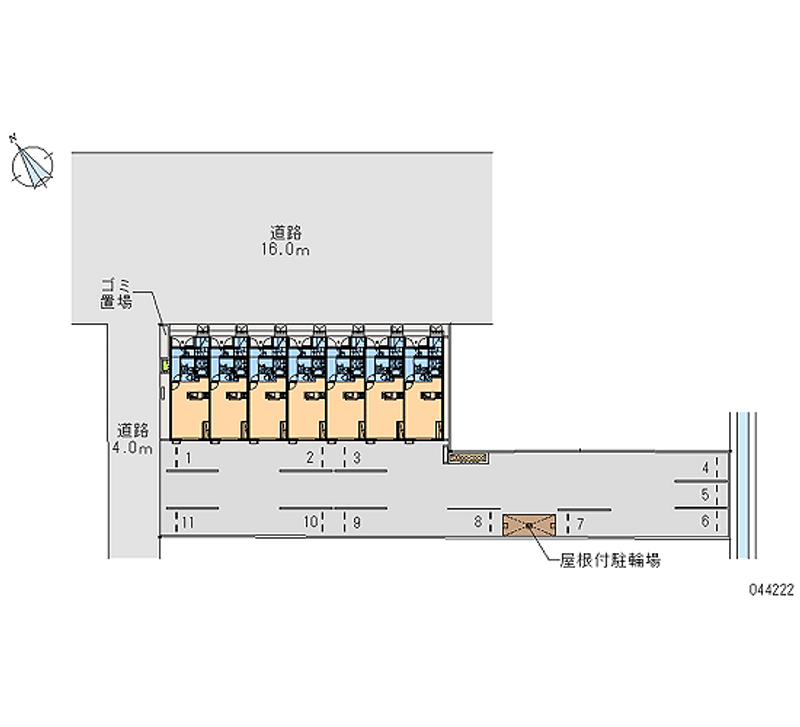 44222 bãi đậu xe hàng tháng