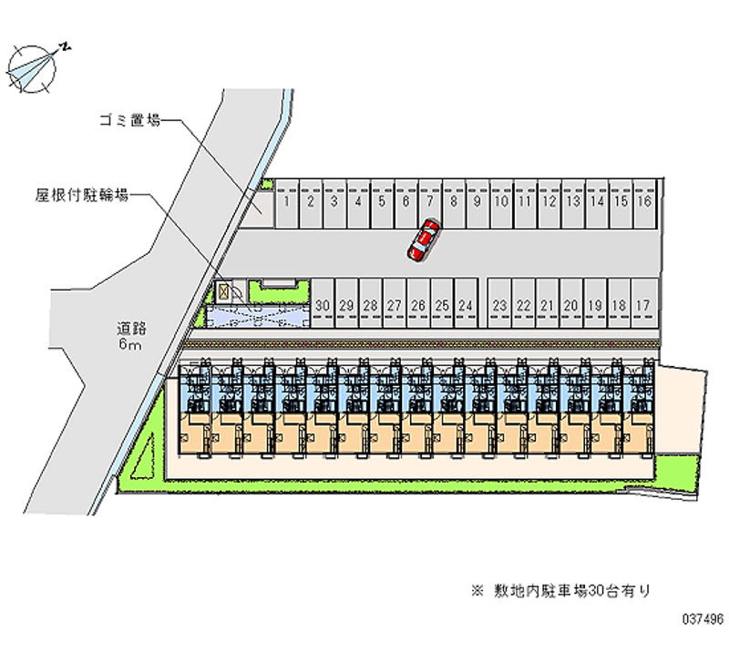 レオパレスさくらＴＮ 月極駐車場