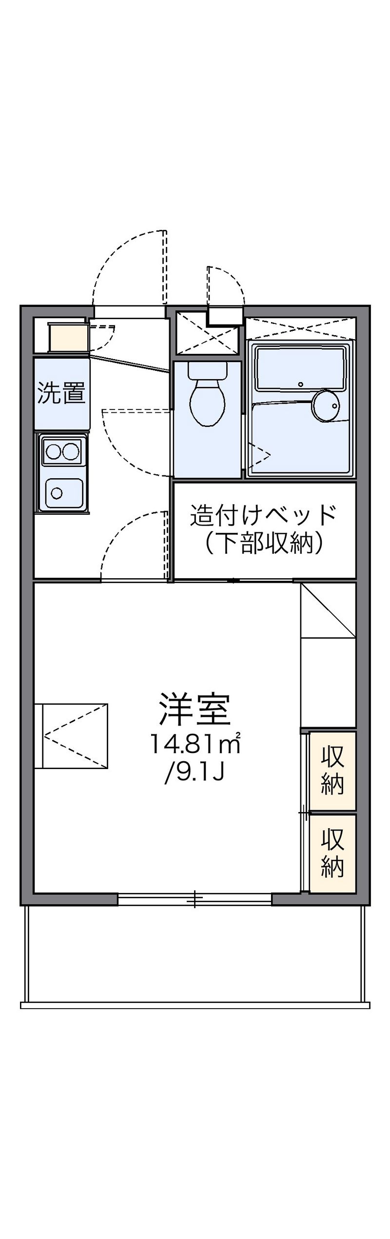 レオパレス多田２ 間取図