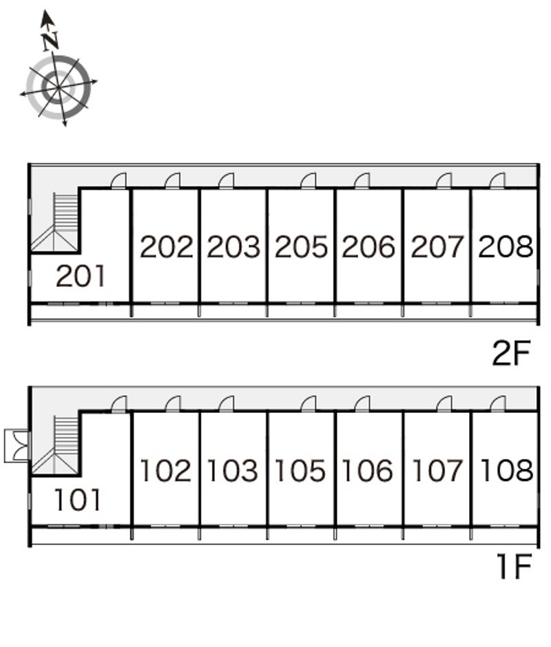 レオパレスフォンテーヌ 間取配置図