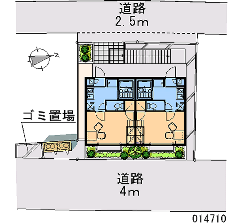 レオパレス千草園 区画図