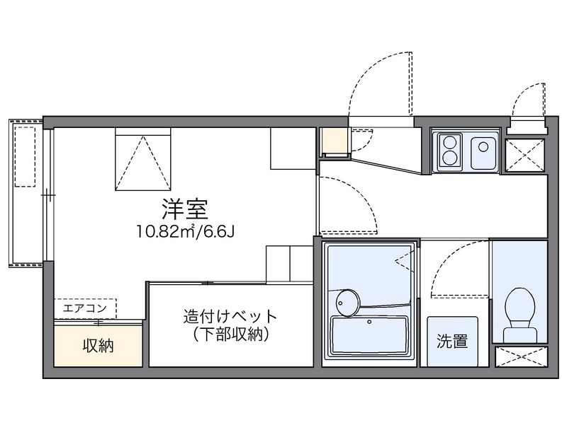 レオパレス三条東山 間取図
