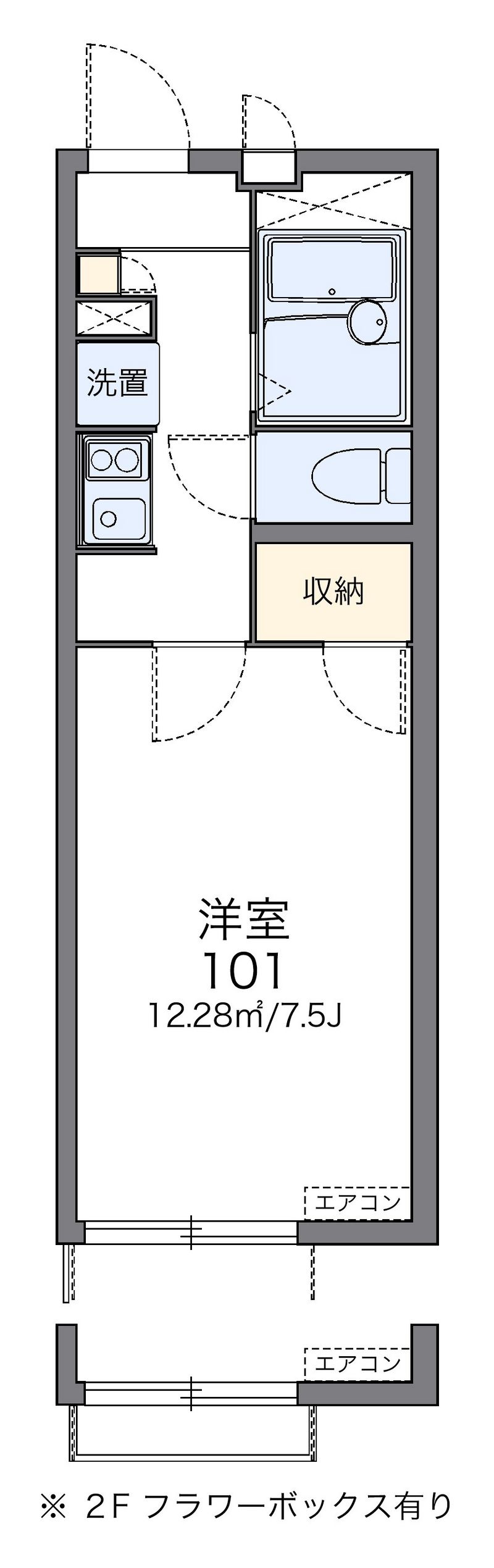 レオパレスエスエス 間取図