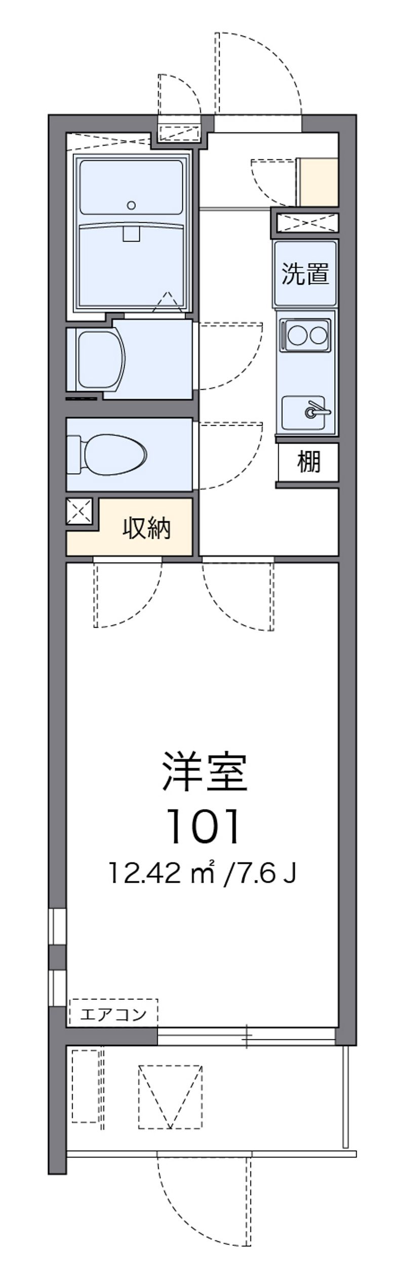 クレイノウィステリア 間取図