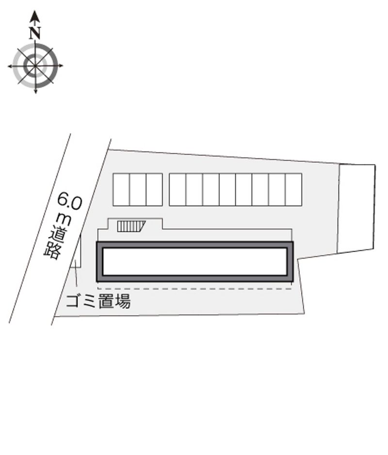 レオパレスウエストリバーⅡ 配置図