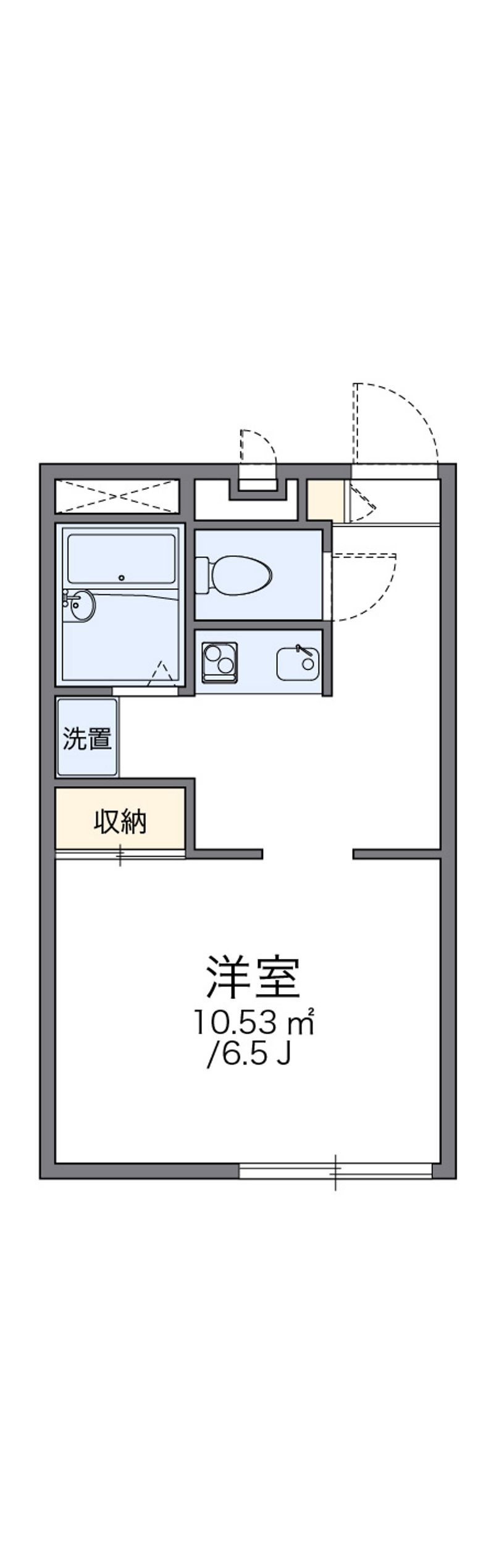レオパレス野溝 間取図