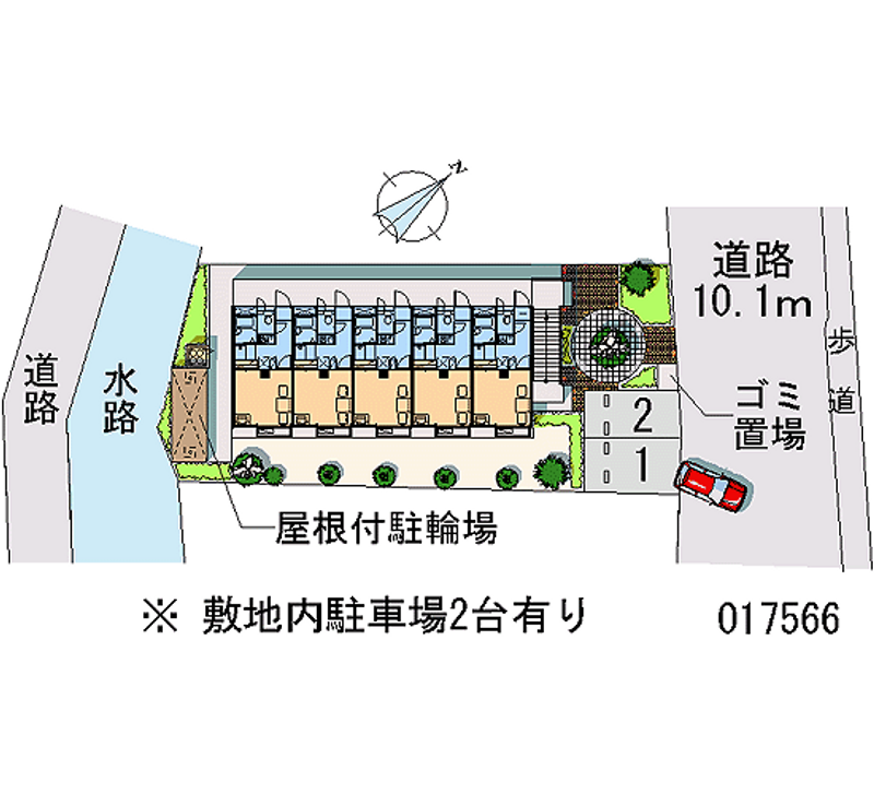 レオパレスプレミール 区画図