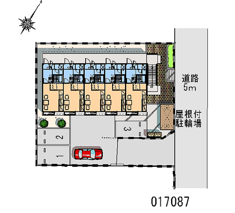 レオパレス向日葵 区画図