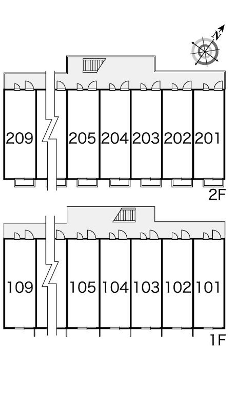 レオパレスイクシードⅡ 間取配置図