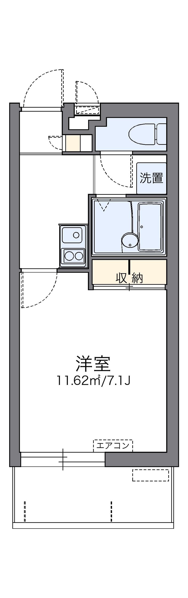 レオパレスエスポワール　天久 間取図