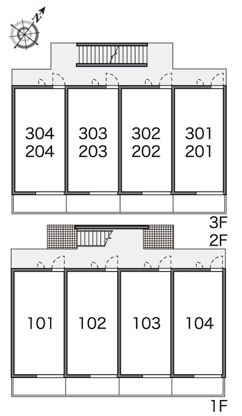 レオパレスすず 間取配置図