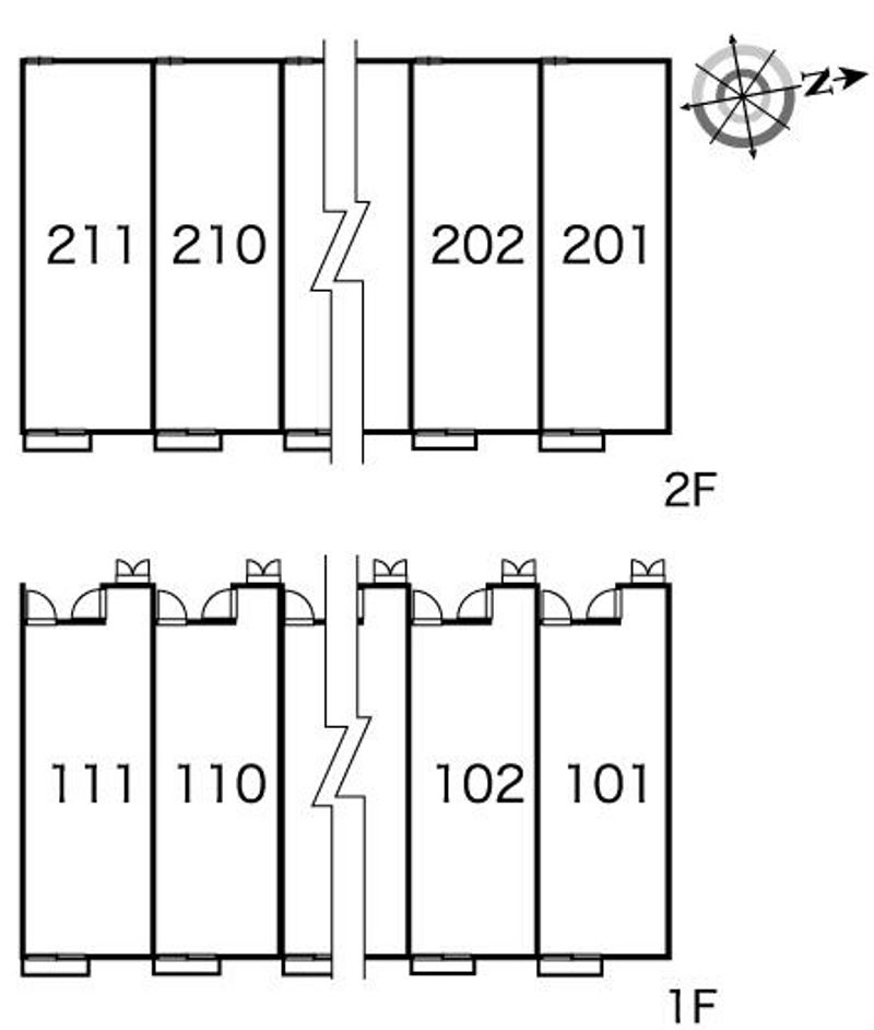レオパレスＧｅｎｉｕｓ　Ｕ１ 間取配置図