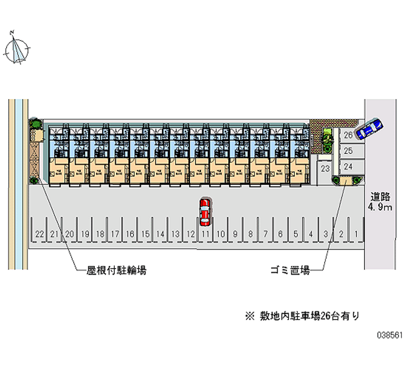 38561 bãi đậu xe hàng tháng