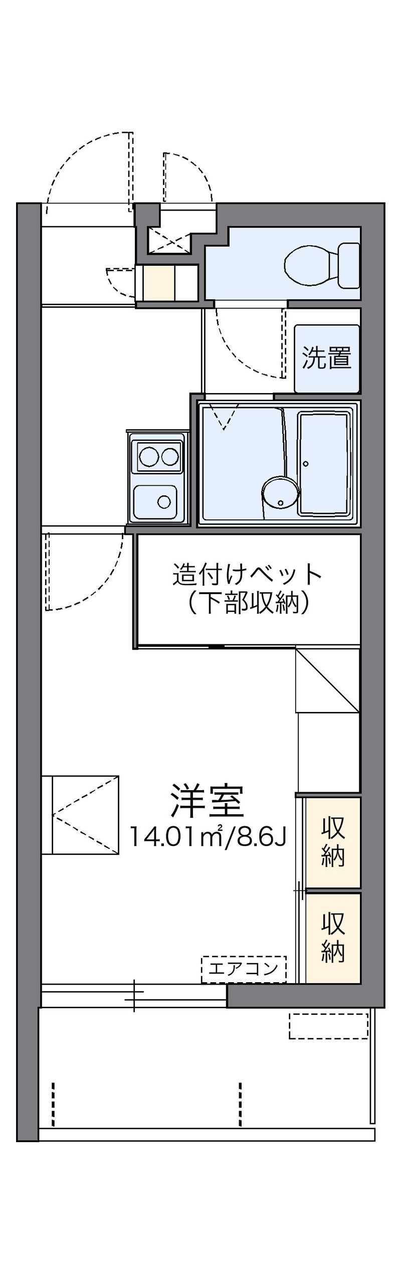 レオパレスコンフォートおろくⅡ 間取り