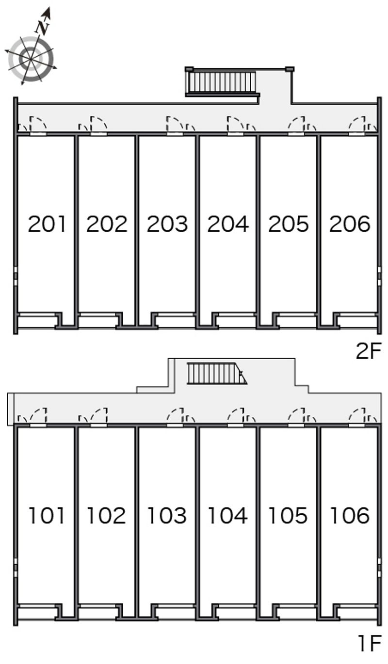 クレイノ垂井 間取配置図