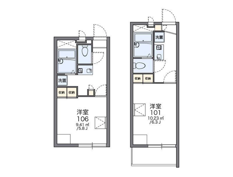 レオパレスコヅチ 間取図