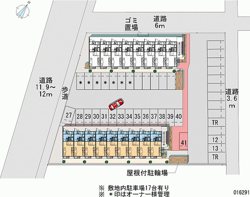 レオパレスＴＯＫＵＷＡⅡ 月極駐車場