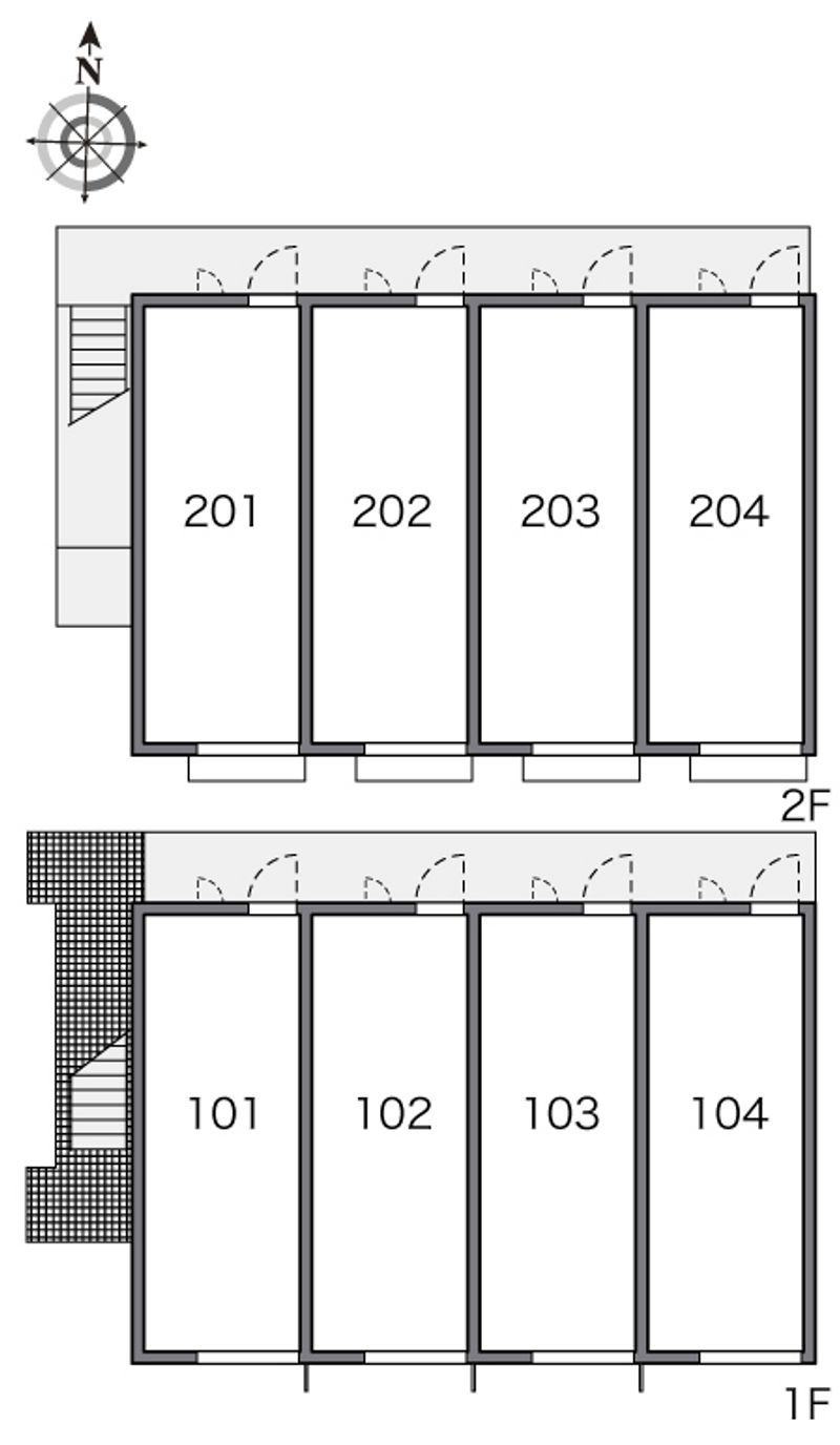 レオパレス瑞穂汐路 間取り配置図