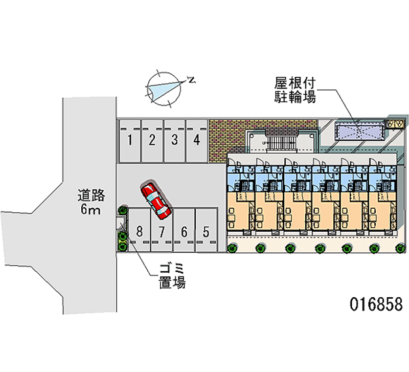 16858 Monthly parking lot