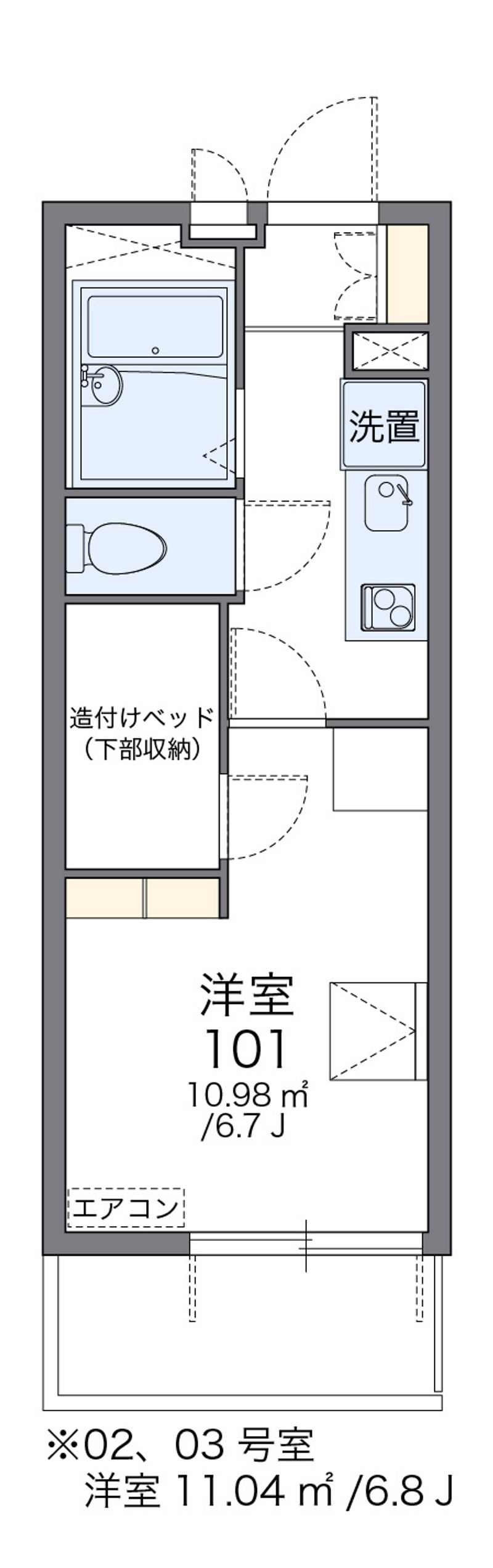 レオパレスフレンディー太閤 間取図