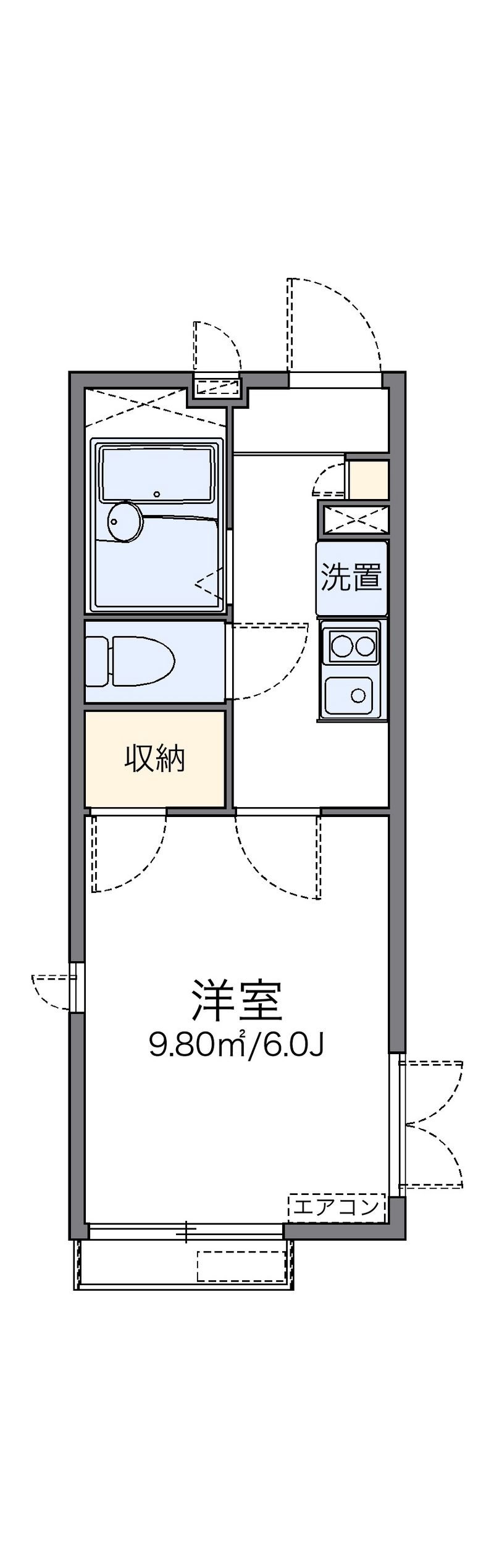 レオパレスガーデンハイツ 間取り