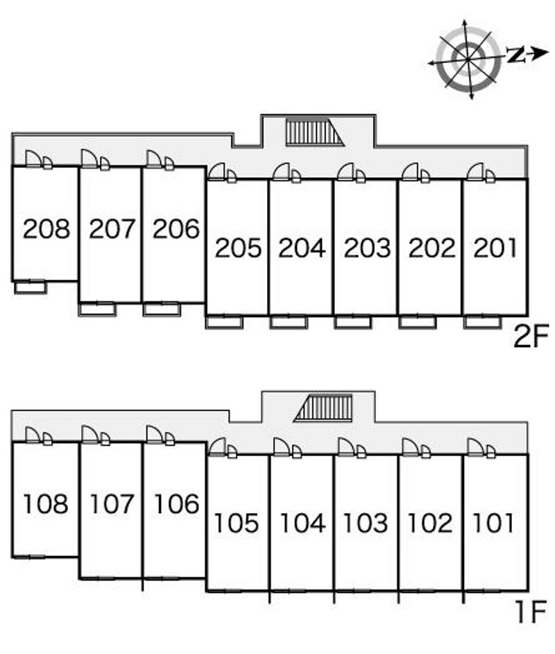 レオパレスセジュール藤 間取り配置図