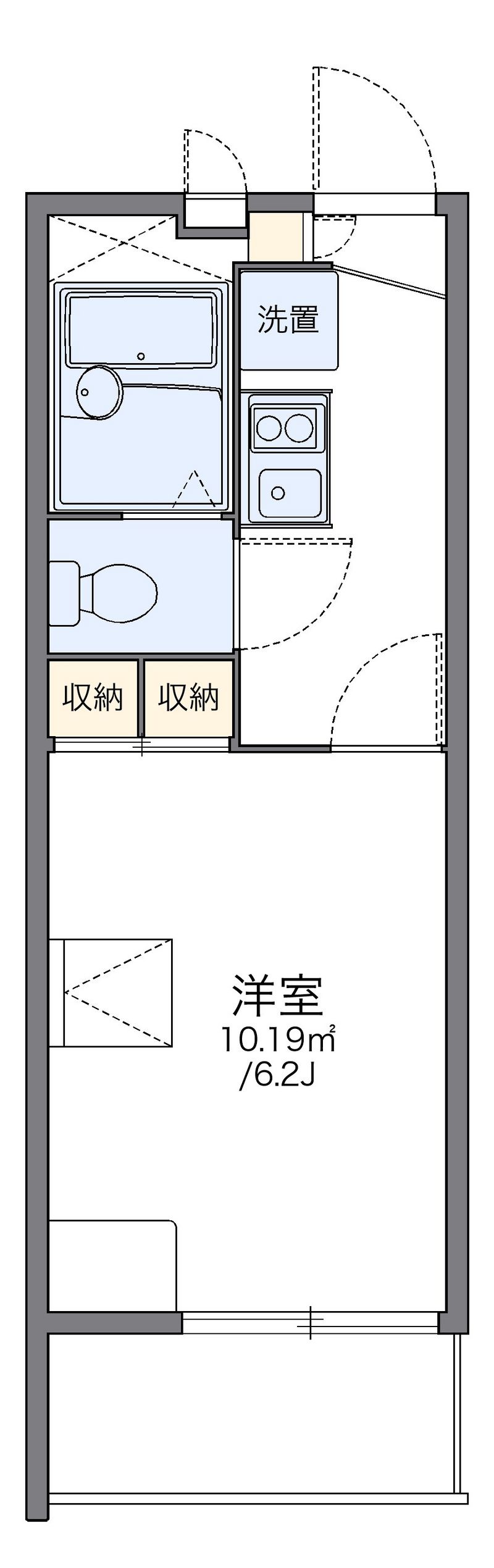 レオパレスサンコート寒川 間取図