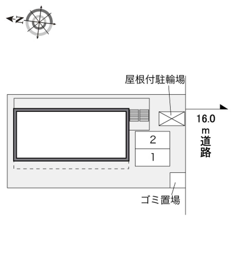 レオパレス第一吉兵衛ハウス 配置図