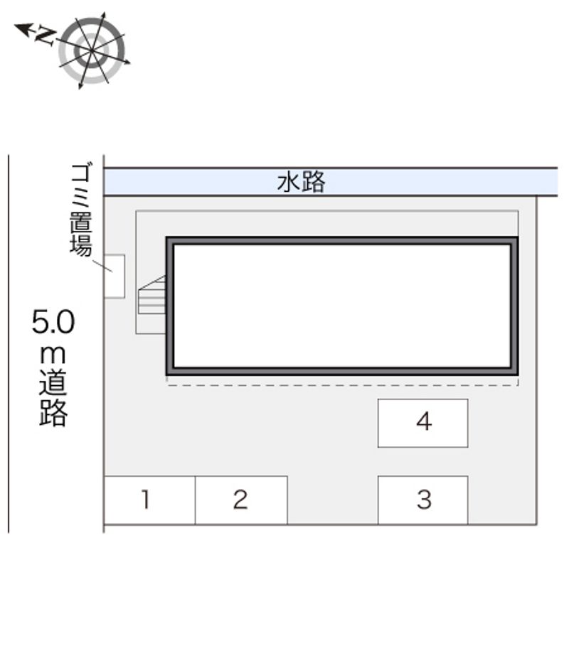 レオパレスＣｏｍｆｏｒｔ 配置図