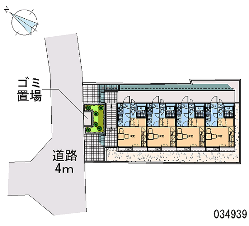 レオパレスグランドール 区画図