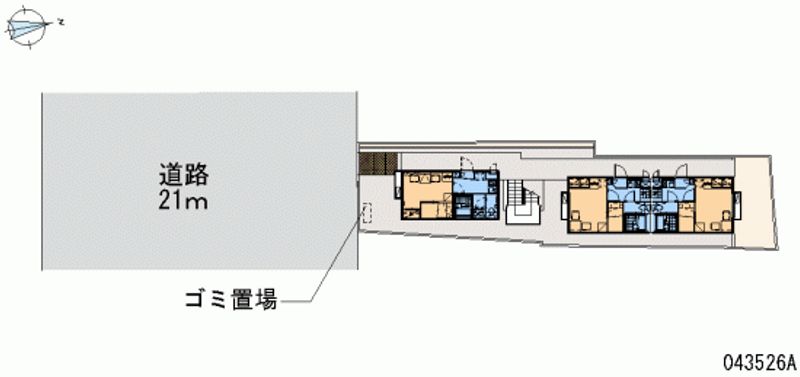 レオパレス三条東山 区画図