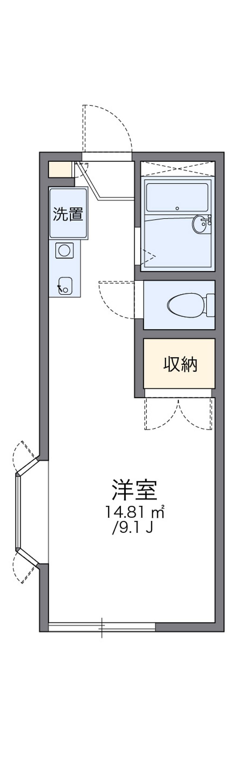 レオパレスチェリーブロッサムズ 間取図
