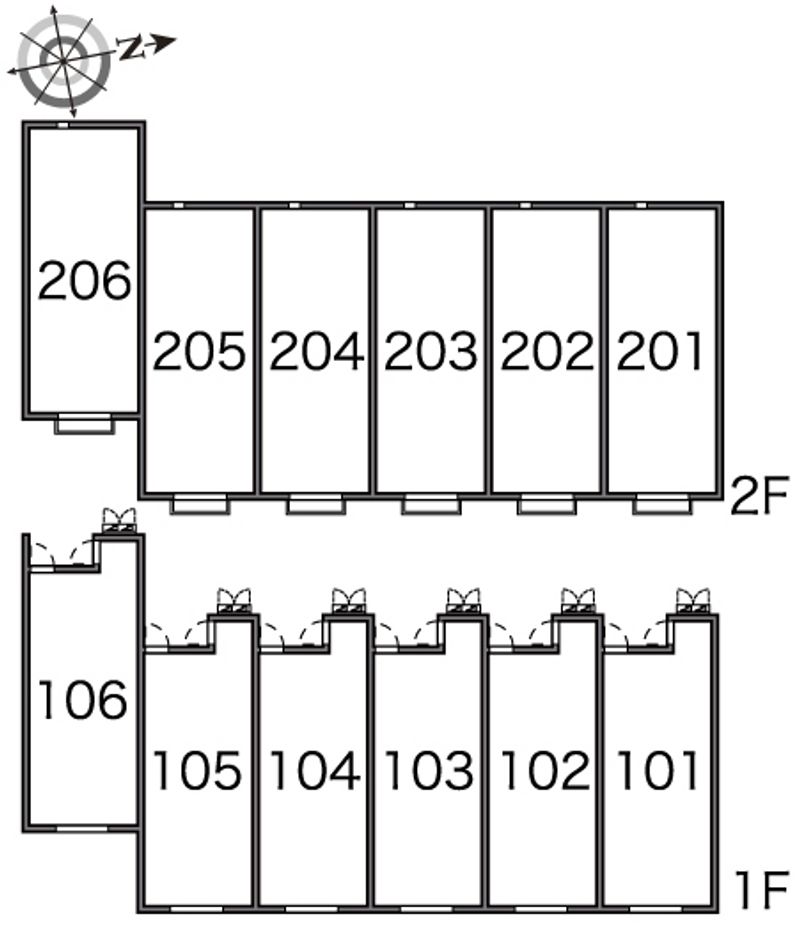 レオネクストＭＡＫＡＤＯ 間取配置図