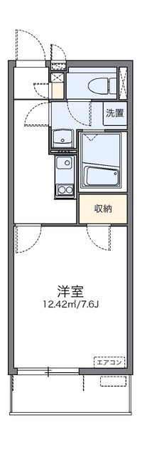 レオネクストｍｉｒａｉｅ　西新 間取り図
