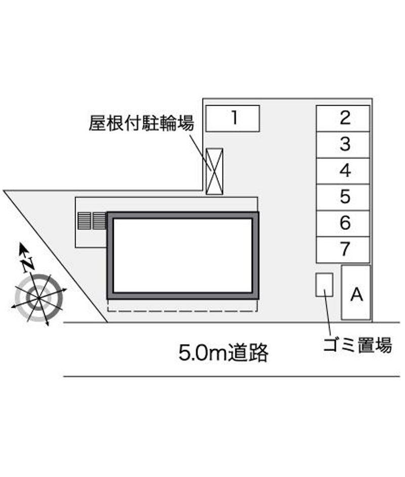 レオパレス向陵西 配置図