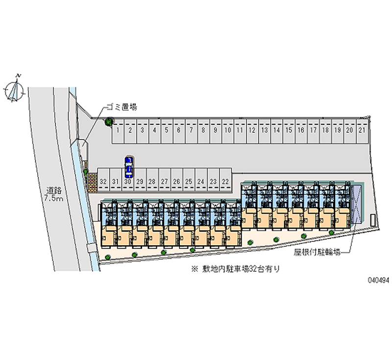 40494 Monthly parking lot