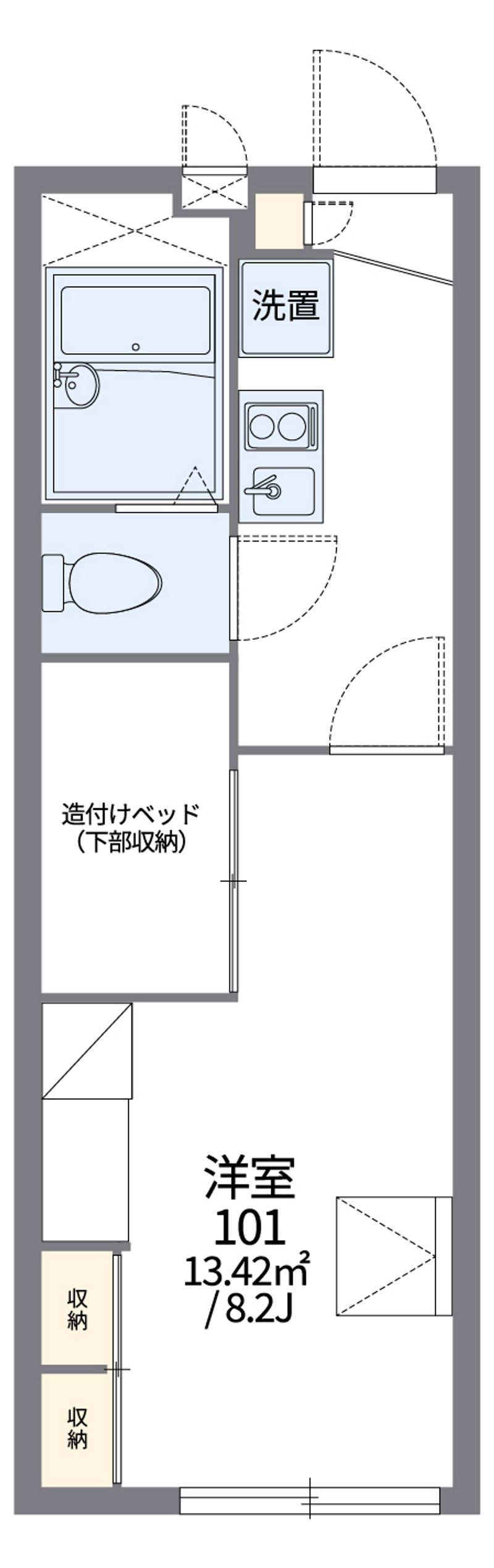 レオパレス彦 間取図