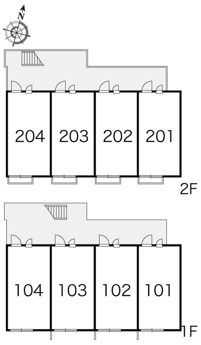 レオパレスカーサ東出 間取配置図