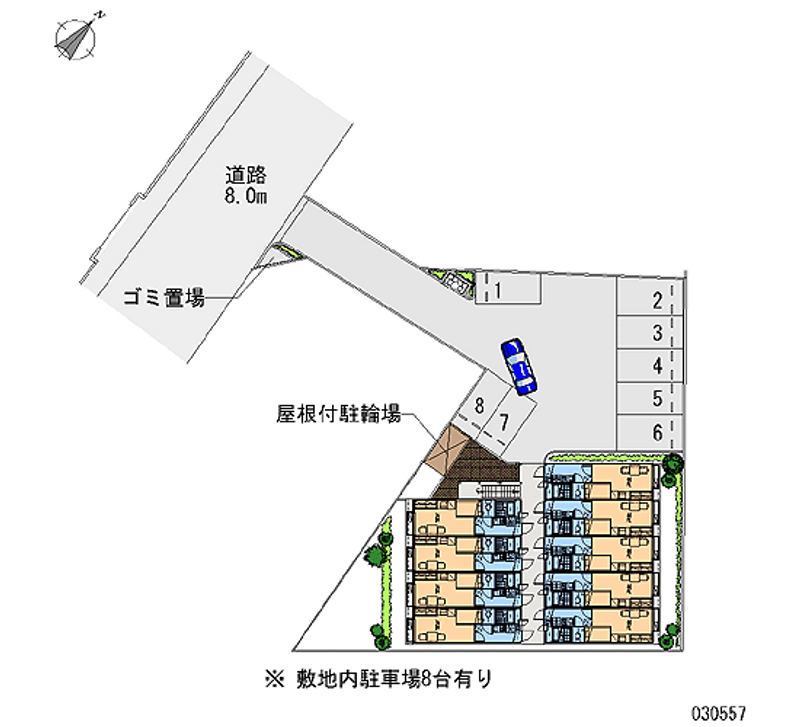 レオパレスＣｓグランパ 月極駐車場