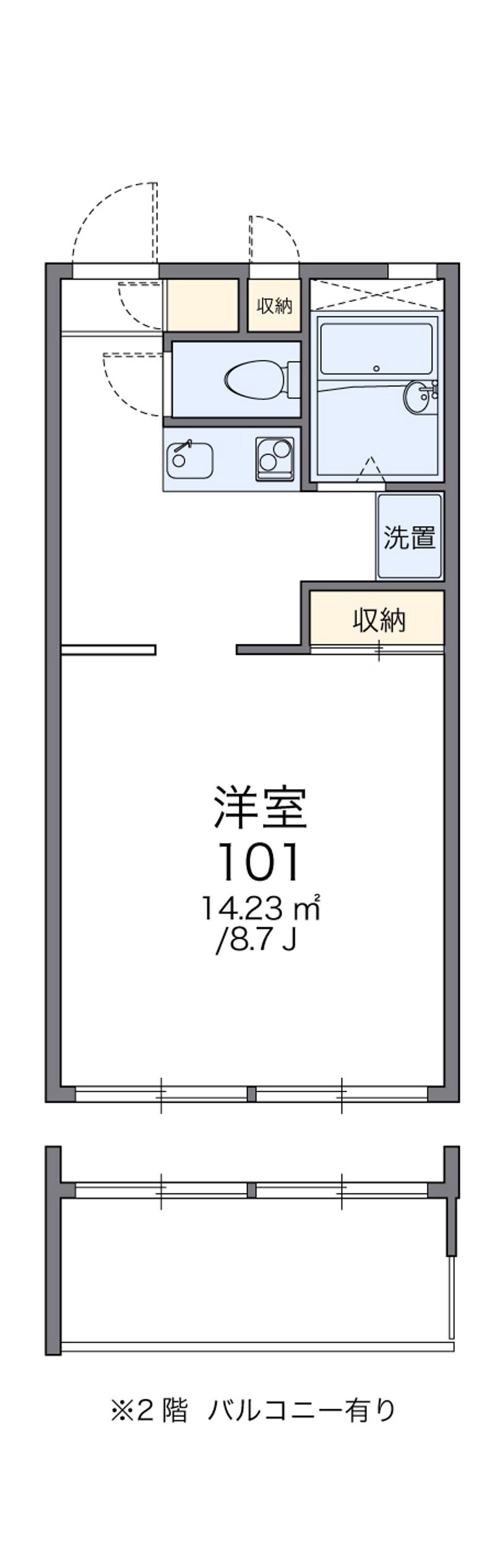 レオパレスシルバーストーン 間取図