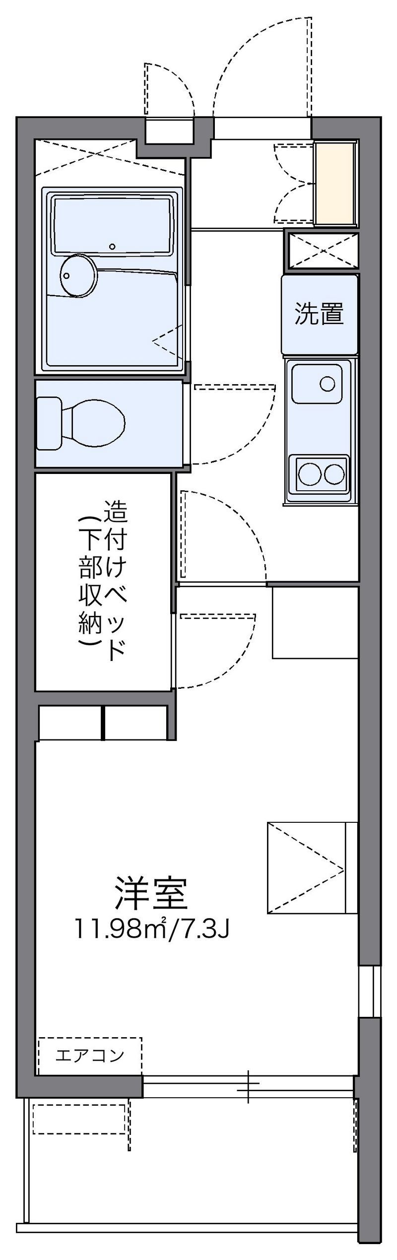 レオパレス扇 間取図
