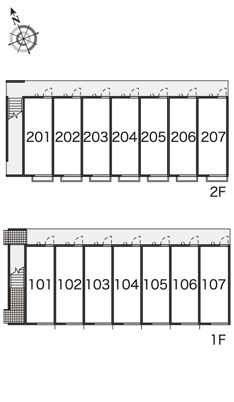 レオパレスパークソフィア　楓 間取配置図